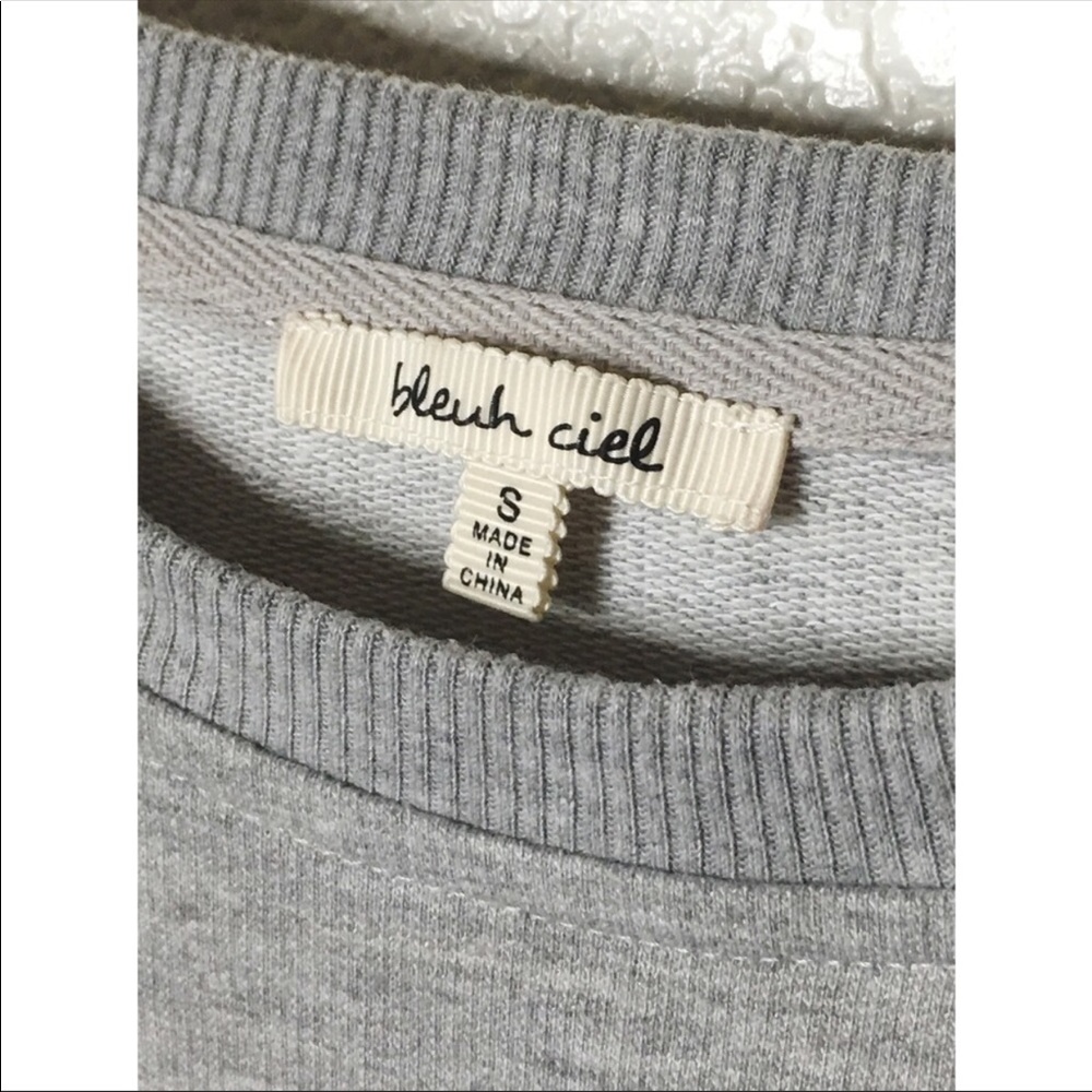 Grey + Blue Stripe Sweater - Picture 2 of 7